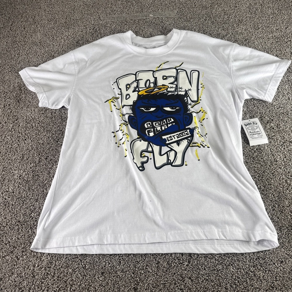 Born Fly Any‎ town T Shirt Size XL